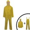 vidaXL Combinaison de pluie 2 pcs imperm&eacute;able r&eacute;sistant &agrave; capuche XXL