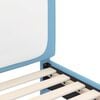vidaXL Cadre de lit pour enfants avec tête de lit Bleu 80 x 200 cm PU