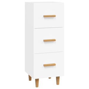 vidaXL Buffet blanc 34,5x34x90 cm bois d'ing&eacute;nierie
