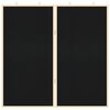 vidaXL Tableau d'Affichage Noir 80 x 80 x 1.4 cm Bois de pin massif