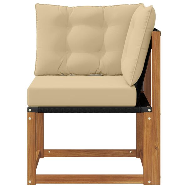 vidaXL Canap&eacute; d'angle ext&eacute;rieur