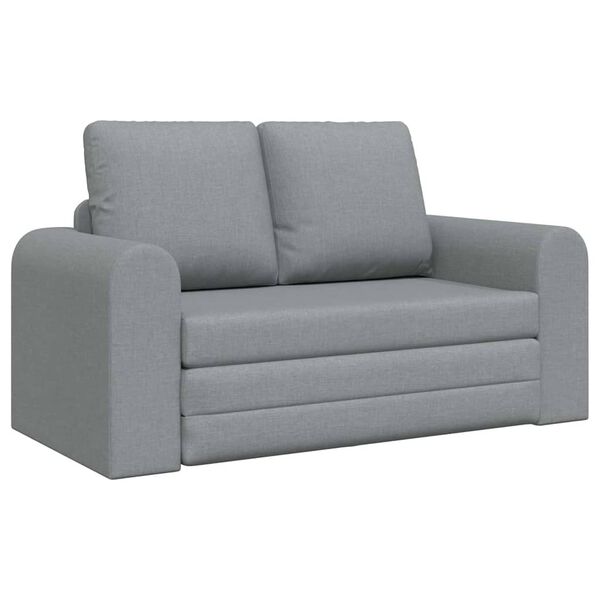 vidaXL Canap&eacute;-Lit 60cm Gris clair tissu