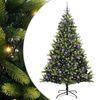 vidaXL Arbre de No&euml;l artificiel en silicone flexible 300 LEDs 240 cm