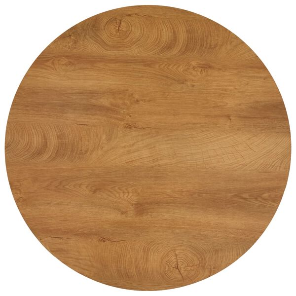 vidaXL Table de salle &agrave; manger Ch&ecirc;ne et noir 90x73,5 cm MDF