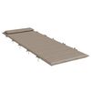 vidaXL Coussin de chaise longue taupe 180x60x4 cm tissu oxford