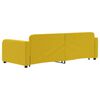 vidaXL Lit de jour avec lit gigogne jaune 90x200 cm velours
