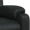 vidaXL Fauteuil de massage inclinable Noir Similicuir
