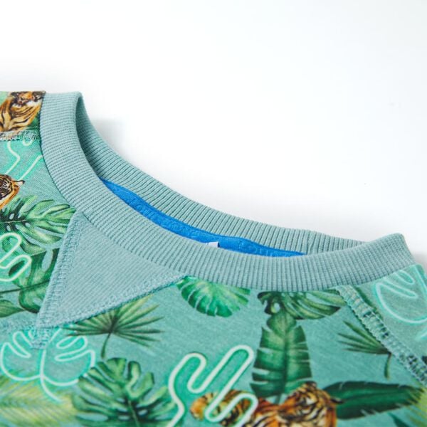 Sweatshirt pour enfants m&eacute;lange vert clair 140