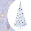 vidaXL Sapin de Noël artificiel avec 300 LED Blanc 180 cm PVC et Acier