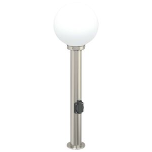 vidaXL Borne lumineuse avec sortie 80 cm en acier inoxydable IP44