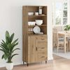 vidaXL Haut Armoire avec tiroir Ch&ecirc;ne artisanal 69,5 x 34 x 180 cm