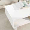 vidaXL Table basse Blanc 80 x 46 x 35 cm Bois d'ing&eacute;nierie