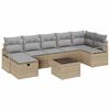 vidaXL Ensemble de Canap&eacute;s 8 pi&egrave;ces Beige et Gris clair polyrotin