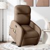 vidaXL Fauteuil de massage inclinable Marron Tissu