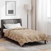 vidaXL Duvet d'hiver Taupe 155 x 220 cm Microfibre