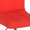 vidaXL Chaises pivotantes &agrave; manger lot de 6 rouge similicuir