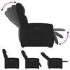 vidaXL Fauteuil inclinable électrique noir tissu microfibre