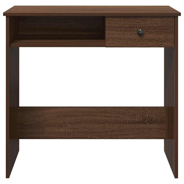 vidaXL Bureau ch&ecirc;ne marron 80x40x75 cm bois d'ing&eacute;nierie