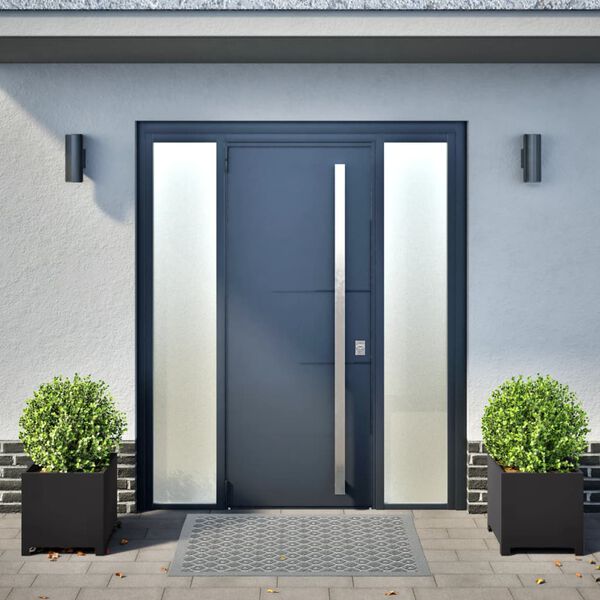 vidaXL Jardini&egrave;res 2 pcs noir 40x40x40 cm acier