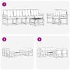 vidaXL Ensemble de canap&eacute;s d'ext&eacute;rieur 7 pcs Naturel et Noir