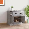 vidaXL Buffet gris béton 70x35,5x67,5 cm bois d'ingénierie