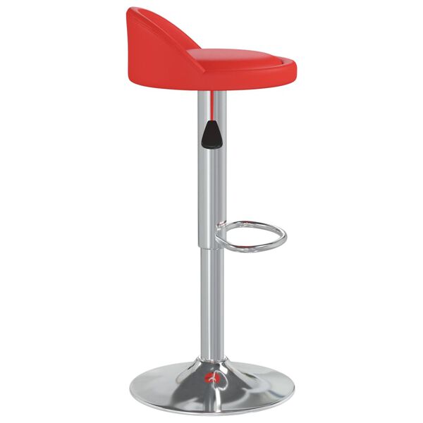 vidaXL Tabouret de bar Rouge Similicuir