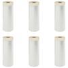 vidaXL Drap d'aspiration avec ruban adh&eacute;sif 6 pc Transparent HDPE