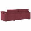 vidaXL Canap&eacute; Bordeaux 219 x 77 x 82 cm tissu