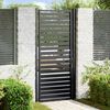 vidaXL Portail de jardin verrouillable noir 100x200 cm aluminium
