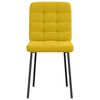 vidaXL Chaises &agrave; manger lot de 4 jaune velours