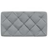vidaXL Coussin de t&ecirc;te de lit gris clair 90 cm tissu