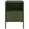 vidaXL Table de chevet vert olive 36x39x50,5 cm acier