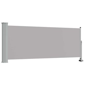 vidaXL Auvent lat&eacute;ral r&eacute;tractable de patio 100 x 300 cm Gris