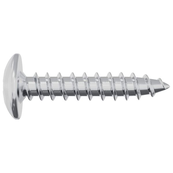 vidaXL Clou auto-perceur 2 pcs Zinc&eacute; 4 x 20 mm Acier