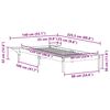vidaXL Cadre de lit avec tables de chevet Blanc 90 x 220 cm Pin massif