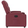 vidaXL Fauteuil inclinable électrique Rouge bordeaux Tissu