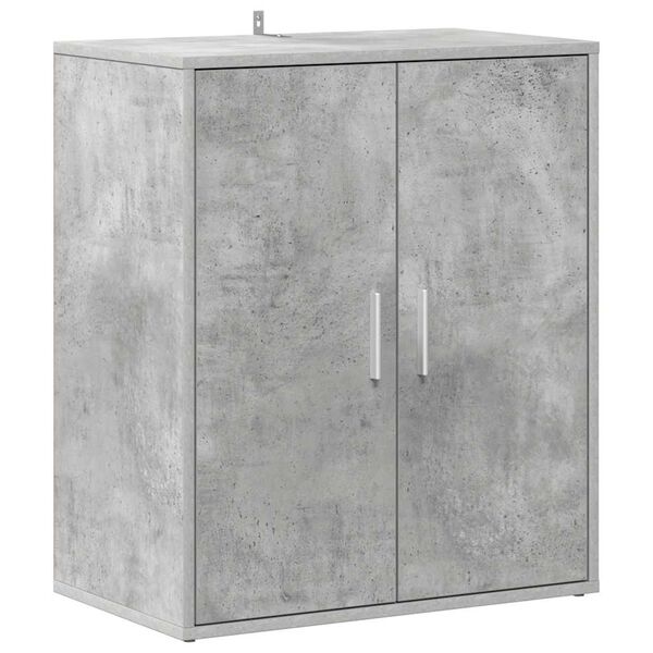 vidaXL Armoire &agrave; chaussures Gris b&eacute;ton 60x35x70 cm Bois d&rsquo;ing&eacute;nierie