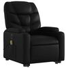 vidaXL Fauteuil inclinable de massage électrique noir similicuir