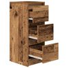 vidaXL Buffet vieux bois 29,5x34x76 cm bois d'ingénierie
