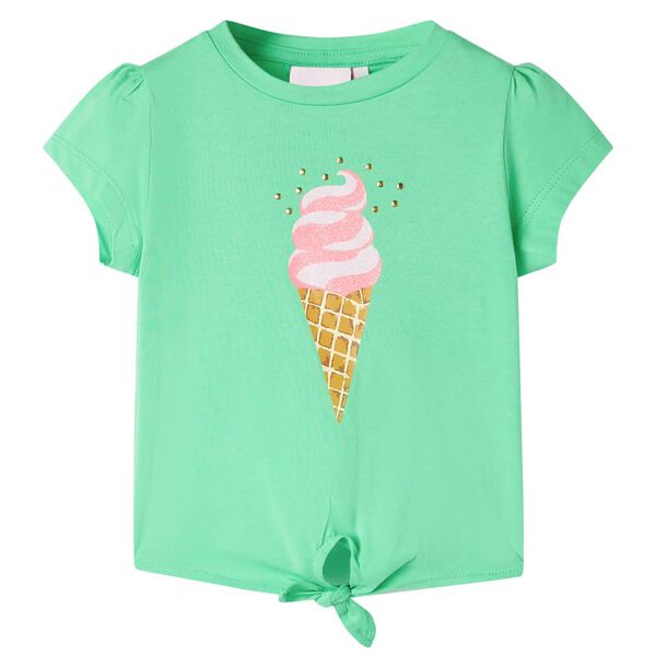 T-shirt pour enfants vert clair 140