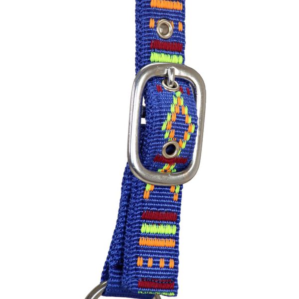 vidaXL Bride &agrave; cheval 2 pcs Taille Cob Nylon Bleu