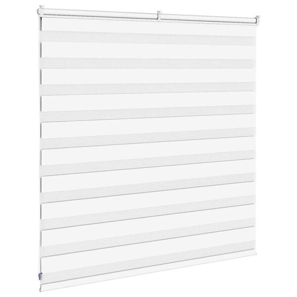 vidaXL Store z&egrave;bre blanc 140x100 cm largeur du tissu 135,9cm polyester