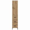 vidaXL Haut Armoire avec tiroir Ch&ecirc;ne artisanal 69,5 x 34 x 180 cm