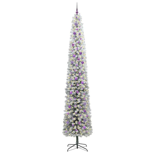 vidaXL Sapin de Noël artificiel Vert 300 cm PVC et acier et plastique