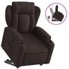 vidaXL Fauteuil inclinable marron fonc&eacute; tissu