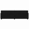 vidaXL Cadre de lit avec matelas Noir 200 x 200 cm tissu