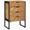 vidaXL Buffet 70 x 35 x 75 cm Bois d'acacia massif