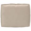vidaXL Set de coussins de palette 2 pcs Taupe Tissu Oxford