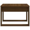vidaXL Table d'appoint Ch&ecirc;ne marron 50x50x35 cm Bois d'ing&eacute;nierie