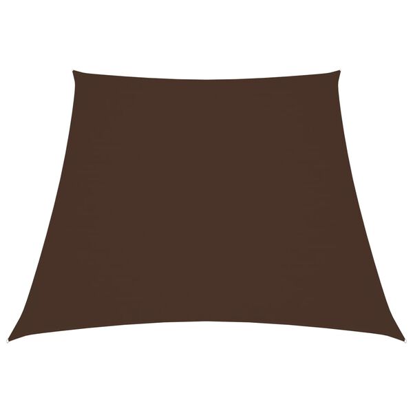 vidaXL Voile de parasol Tissu Oxford trapèze 2/4x3 m Marron